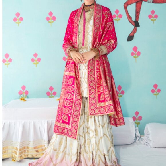 Ali Xeeshan “Nurpur” 3-Piece Set • Luxury Pret • Size Medium • Pre-Loved - Picture 3 of 4